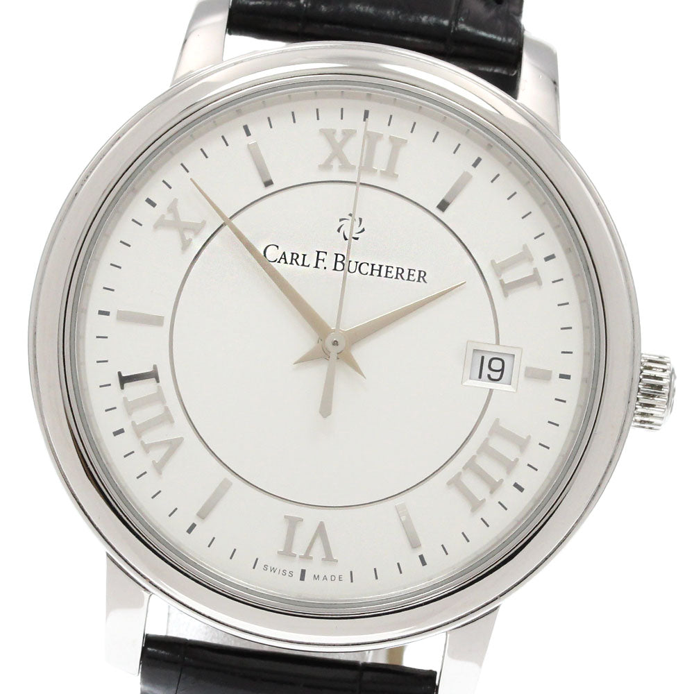CARL F.BUCHERER 10314.08 Adamavi Date Automatic Men's Watch Excellent Condition