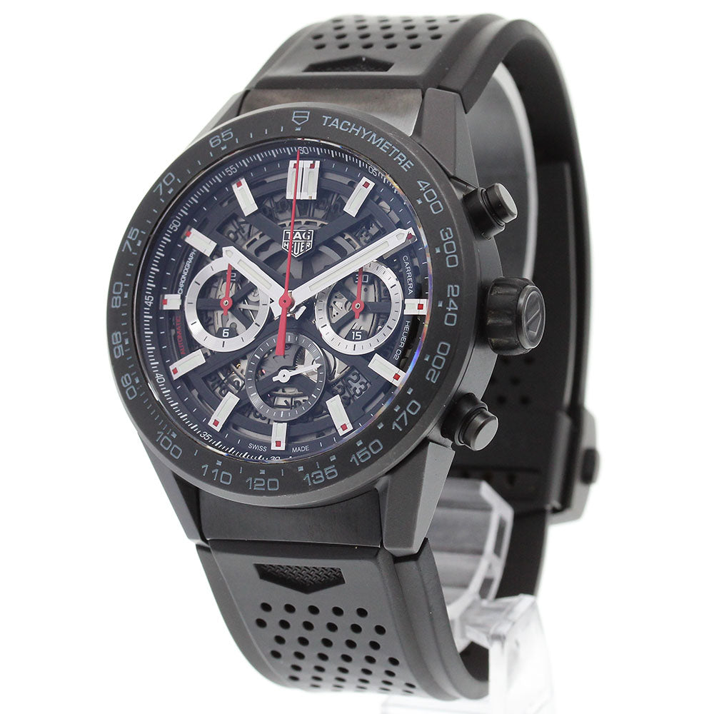 TAG Heuer CBG2A90.FT6173 Carrera Calibre Heuer 02 Chronograph Automatic Men's Watch Excellent Condition with Box and Warranty Card