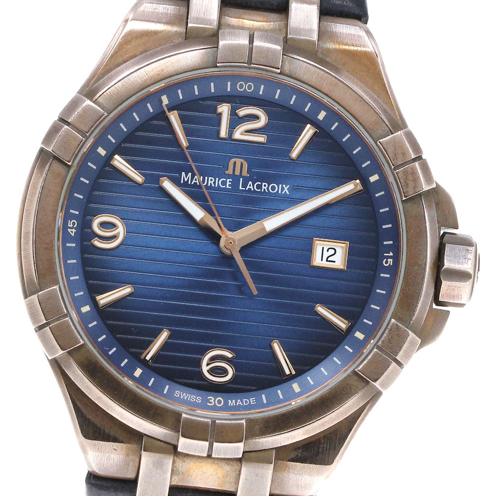 MAURICE LACROIX AI1028-BRZ01-420-1 Icon Bronze Limited Edition of 500 Pieces Worldwide Date Quartz Men's Watch