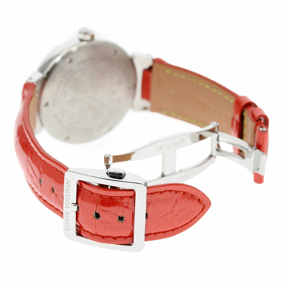LOUIS VUITTON Q131R Tambour Heart Love Diamond MM Lug Diamond Quartz Boys' Watch