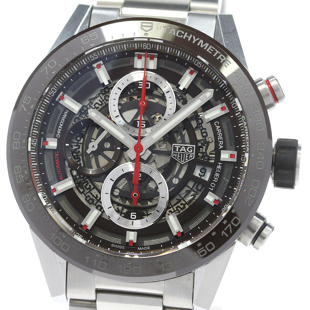 TAG Heuer CAR201U-0 Carrera Cal. Heuer 01 Chronograph Automatic Men's Watch with Warranty