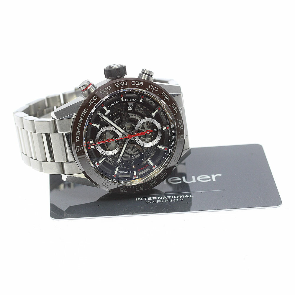 TAG Heuer CAR201U-0 Carrera Cal. Heuer 01 Chronograph Automatic Men's Watch with Warranty