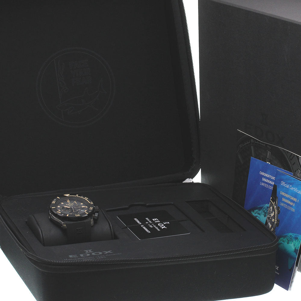 EDOX 10234 Chrono Offshore Sharkman 2 Limited Edition Quartz Men's Watch (with box and warranty)