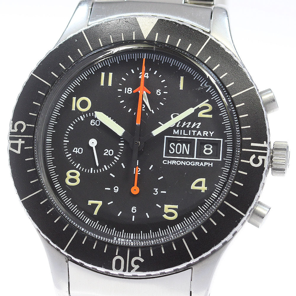 Sinn 156 Military Pilot Day-Date Chronograph Automatic Men's Watch (with inner box and warranty)