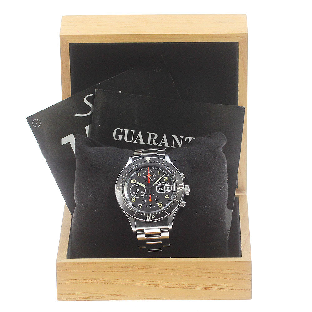 Sinn 156 Military Pilot Day-Date Chronograph Automatic Men's Watch (with inner box and warranty)