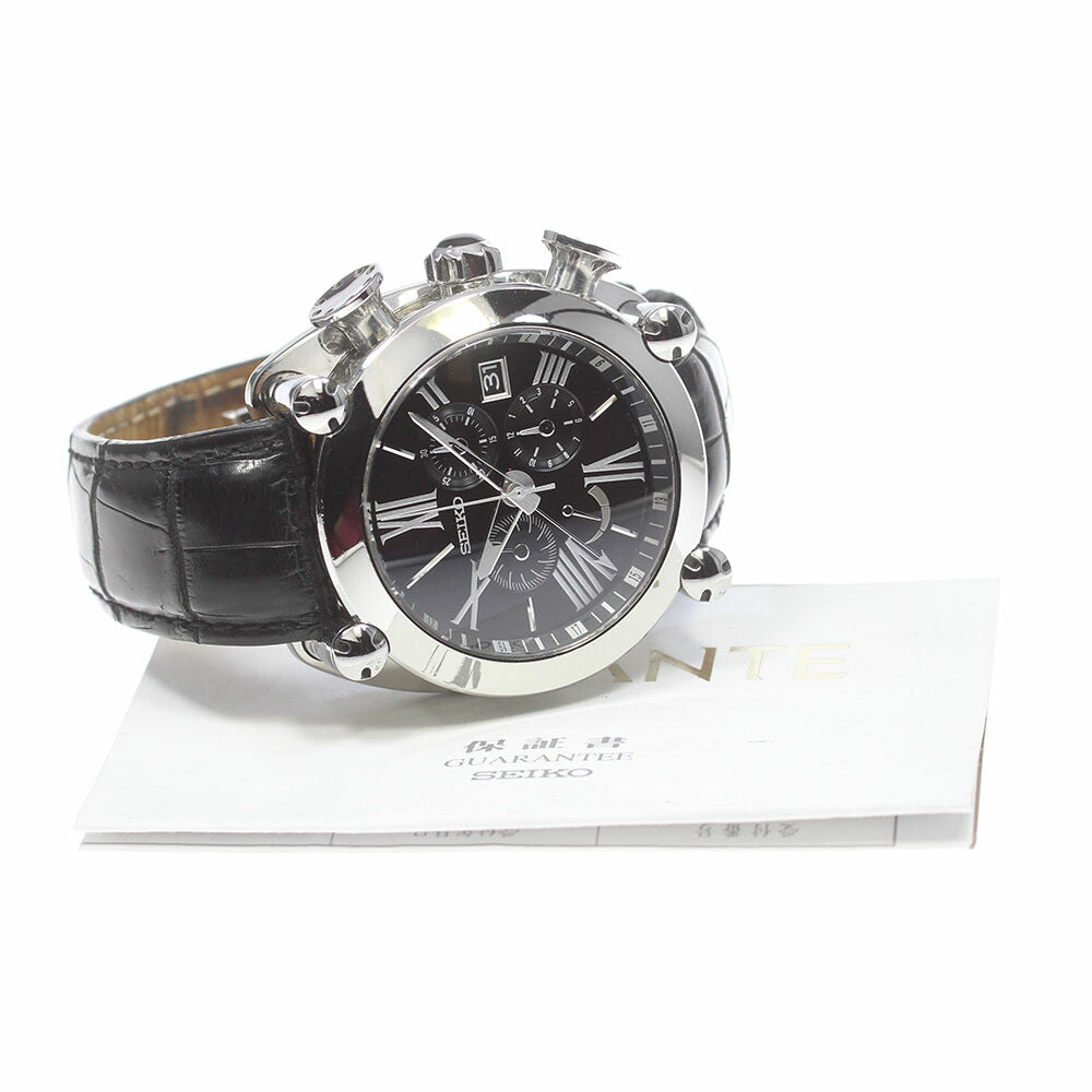 SEIKO SBLA049/5R86-0AB0 Galante GMT Chronograph Spring Drive Men's Watch with Warranty