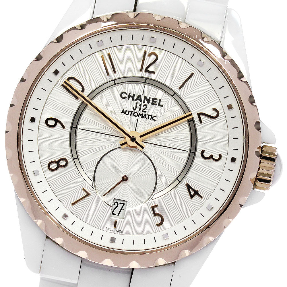 CHANEL H3839 J12-365 White Ceramic Automatic Men's Watch