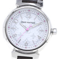 LOUIS VUITTON QA115 Tambour PM Monogram Quartz Ladies' Watch Excellent Condition with Box and Warranty Card