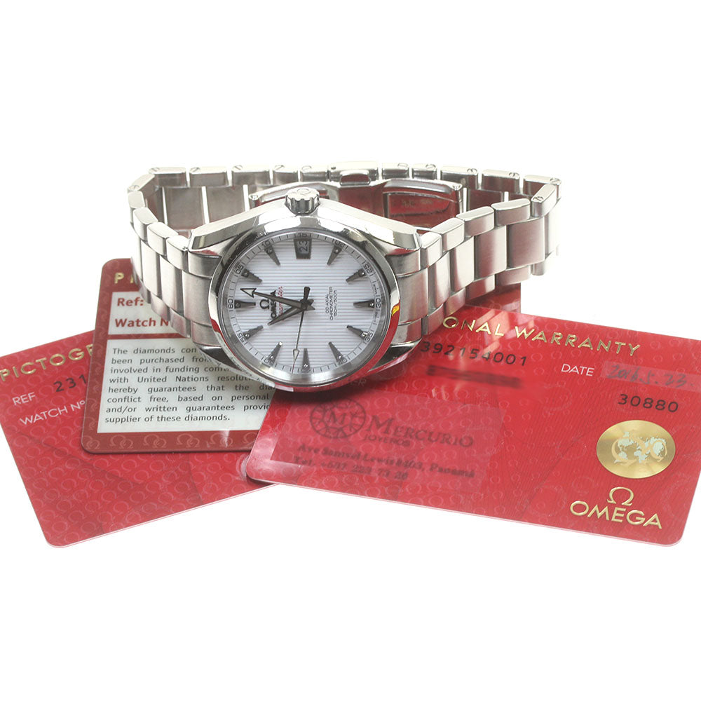 OMEGA 231.10.39.21.54.001 Seamaster Aqua Terra 11P Diamond Automatic Men's Watch with Warranty