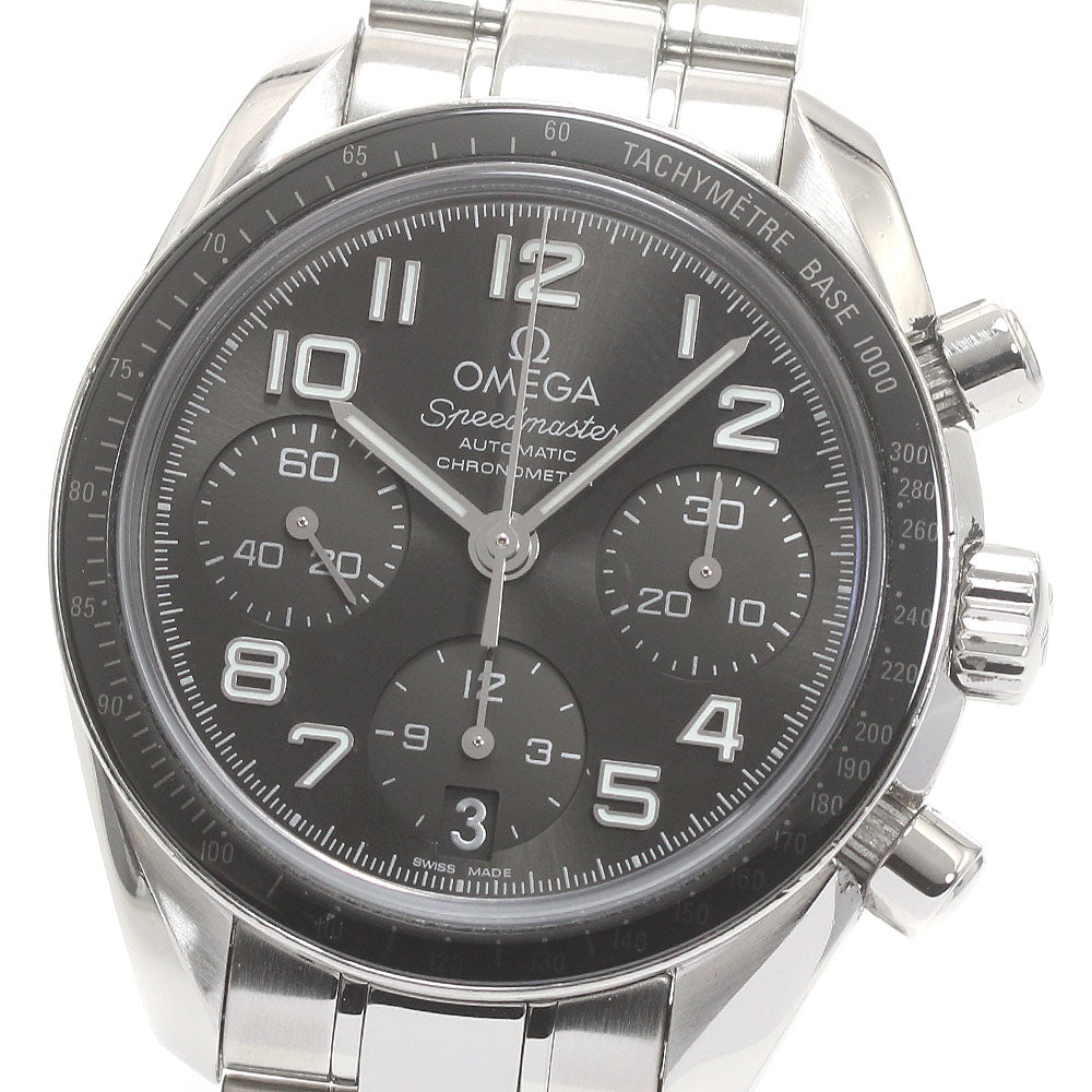 OMEGA 324.30.38.40.06.001 Speedmaster Date Chronograph Automatic Men's Watch (Good Condition)