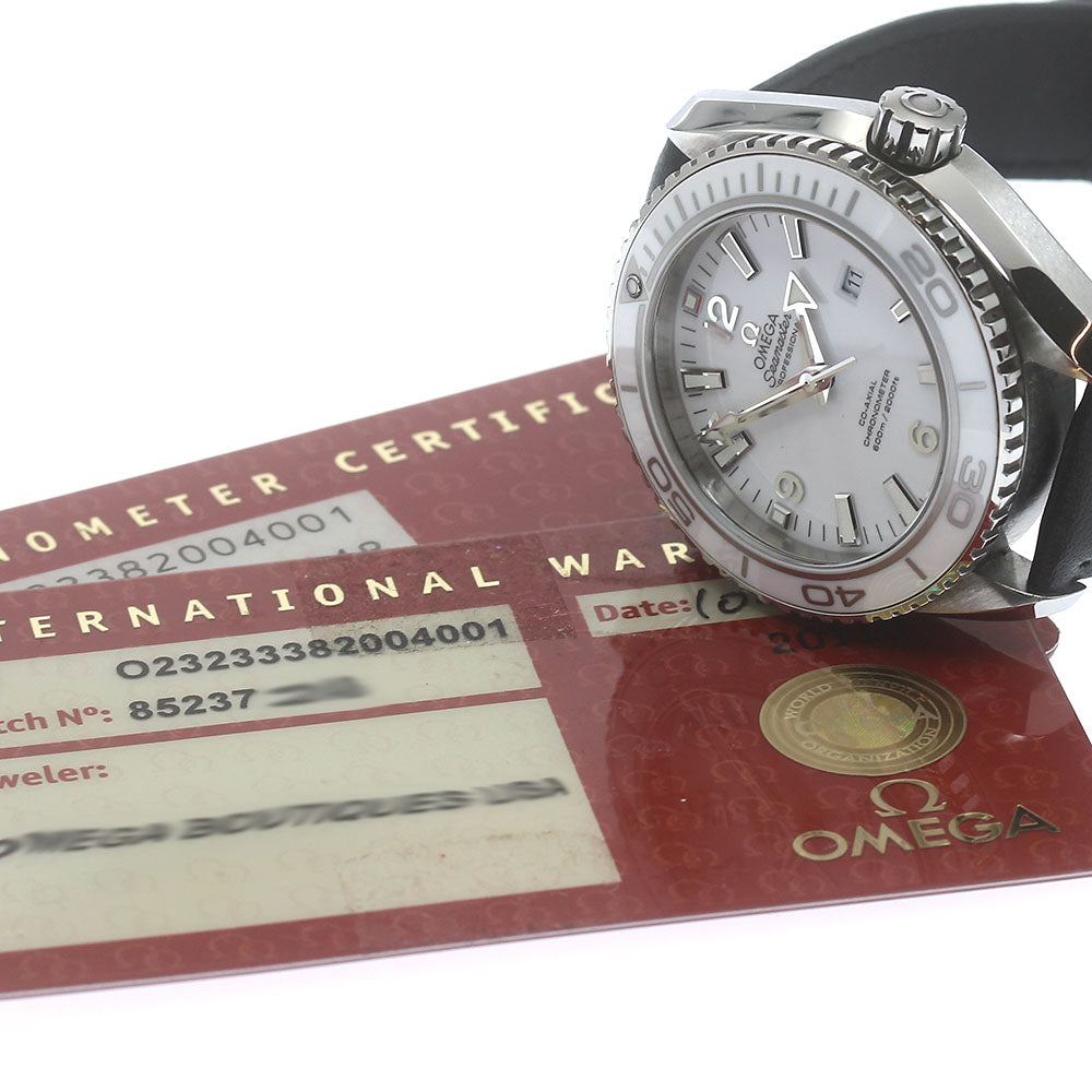 OMEGA 232.33.38.20.04.001 Seamaster Planet Ocean Date Automatic Ladies Watch Excellent Condition with Warranty.