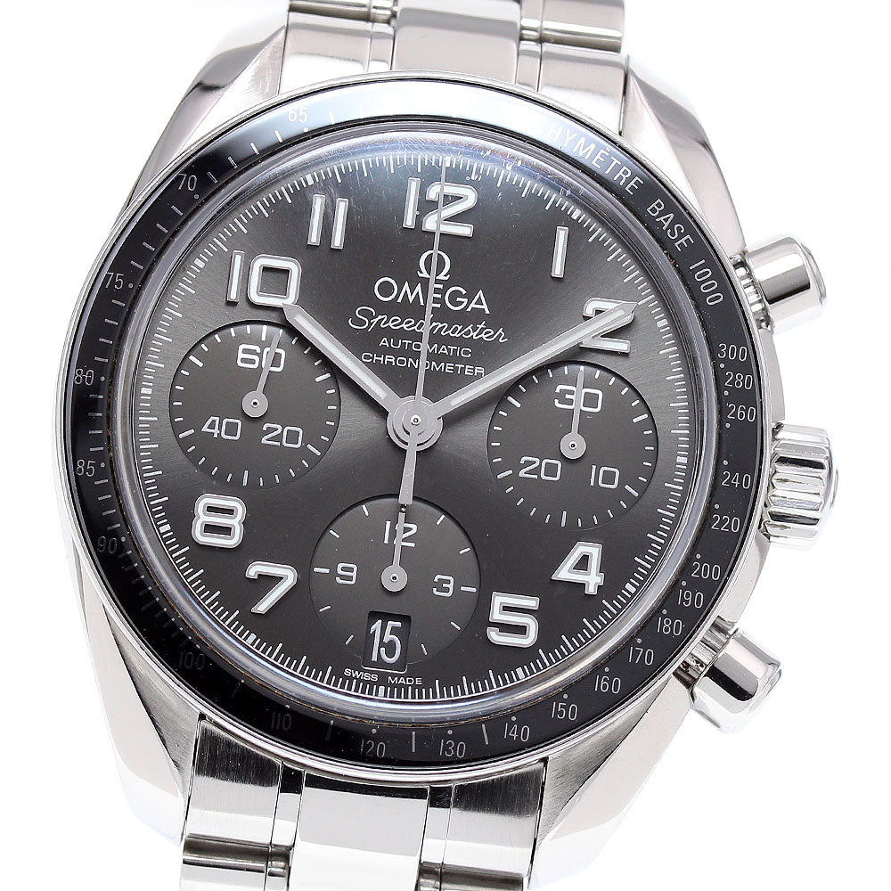 OMEGA 324.30.38.40.06.001 Speedmaster Date Chronograph Automatic Men's Watch (Good Condition)