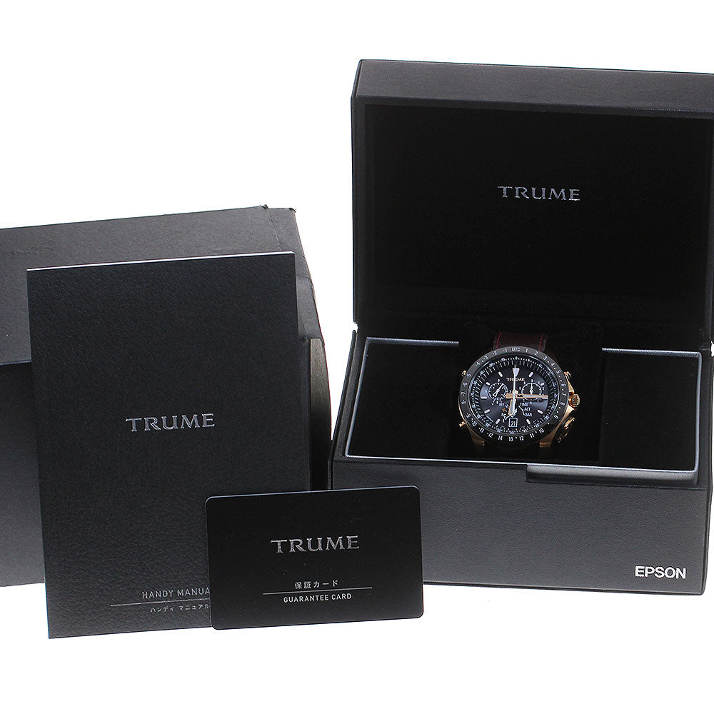 Epson TR-MB5009 TRUME Shinonome Light Charge GPS Solar Radio Controlled Men's Watch (with box and warranty)