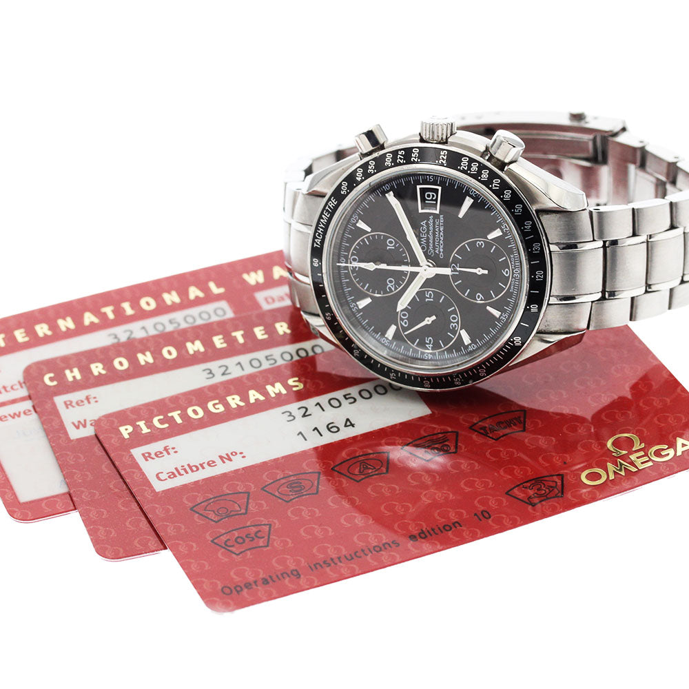 OMEGA 3210.50 Speedmaster Date Chronograph Automatic Men's Watch with Warranty