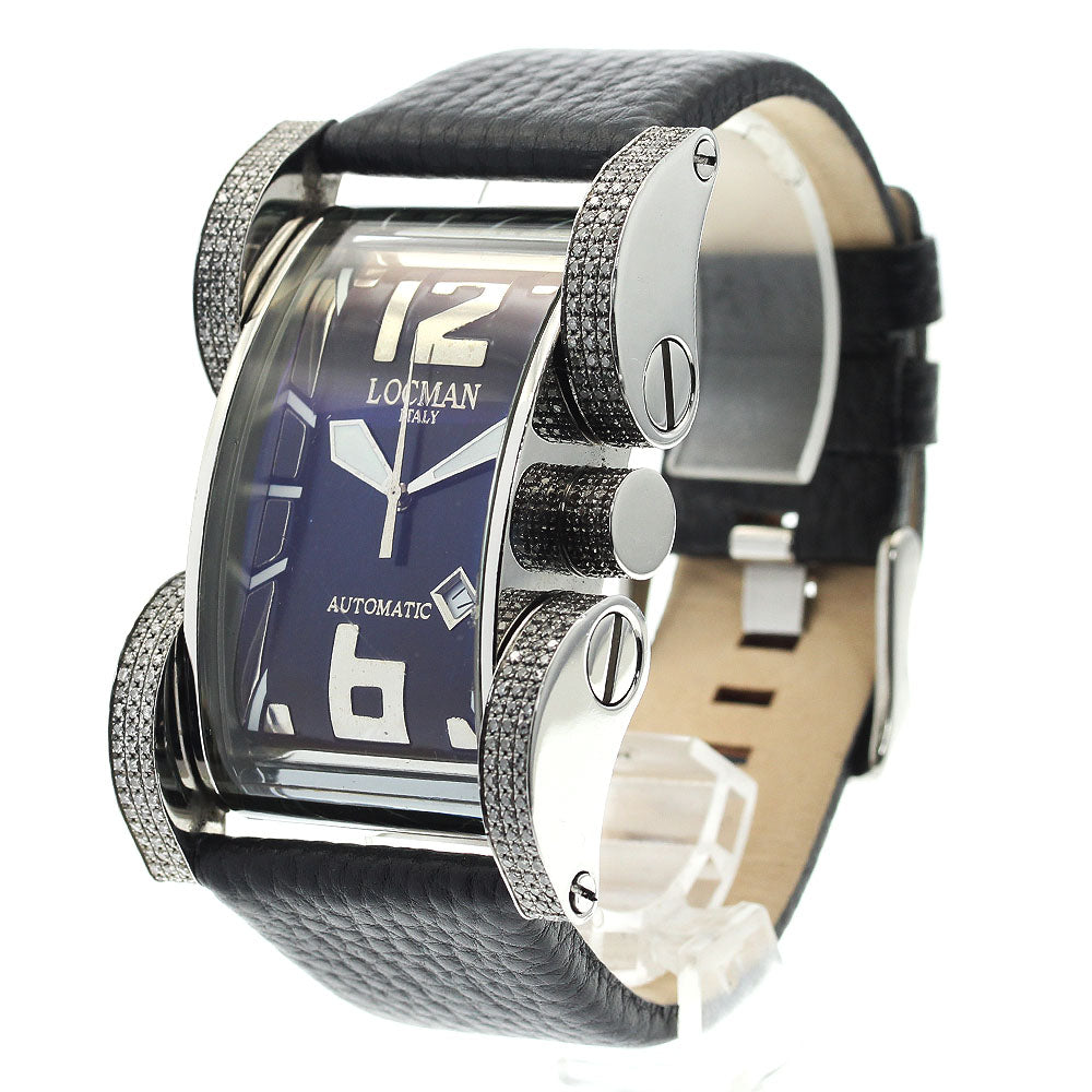 LOCMAN 500 Latin Rubber Large Date Diamond Automatic Men's Watch