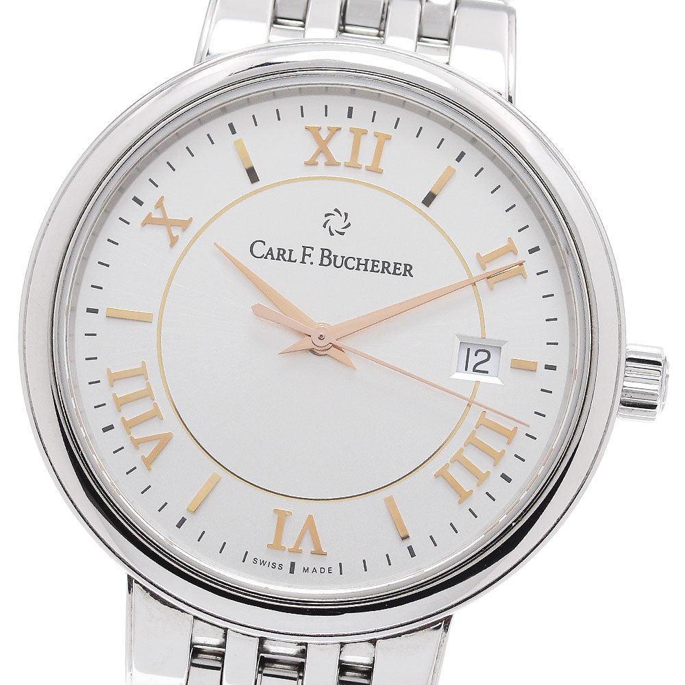CARL F.BUCHERER 00.10314.08.15.22 Adamavi Date Automatic Men's Watch Excellent Condition