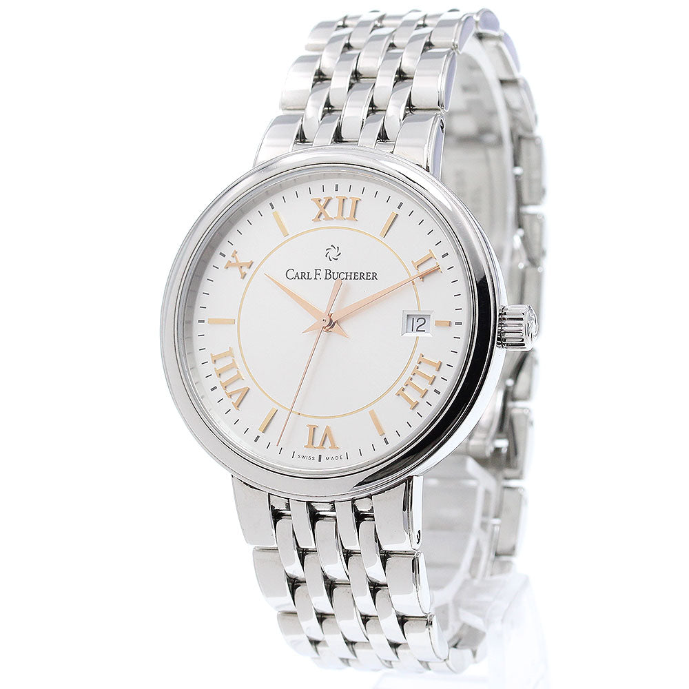 CARL F.BUCHERER 00.10314.08.15.22 Adamavi Date Automatic Men's Watch Excellent Condition