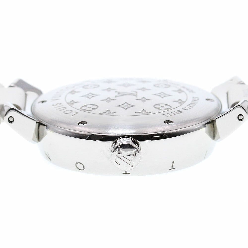 LOUIS VUITTON Q13MB Tambour Forever 12P Diamond Lug Quartz Women's Watch