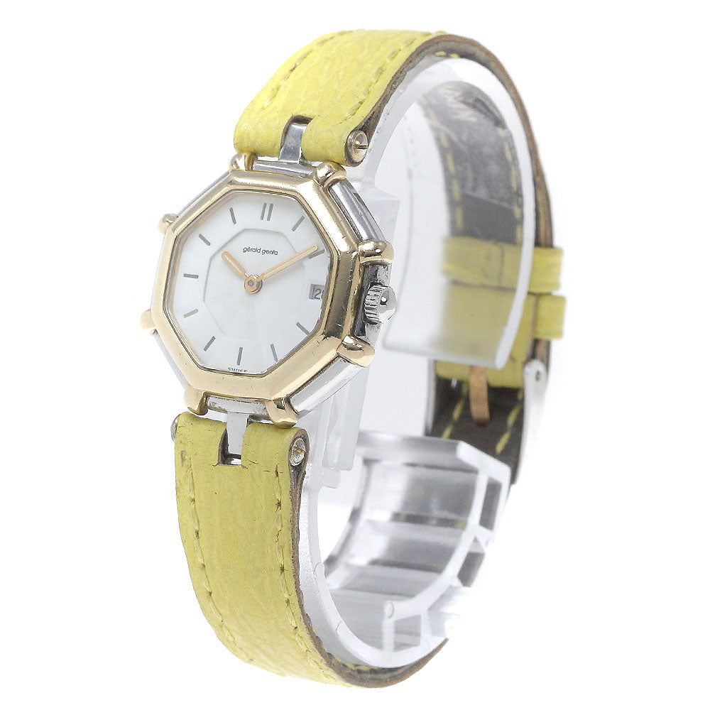 Gerald Genta 2899 711 OAB YG Bezel Date Quartz Ladies Watch