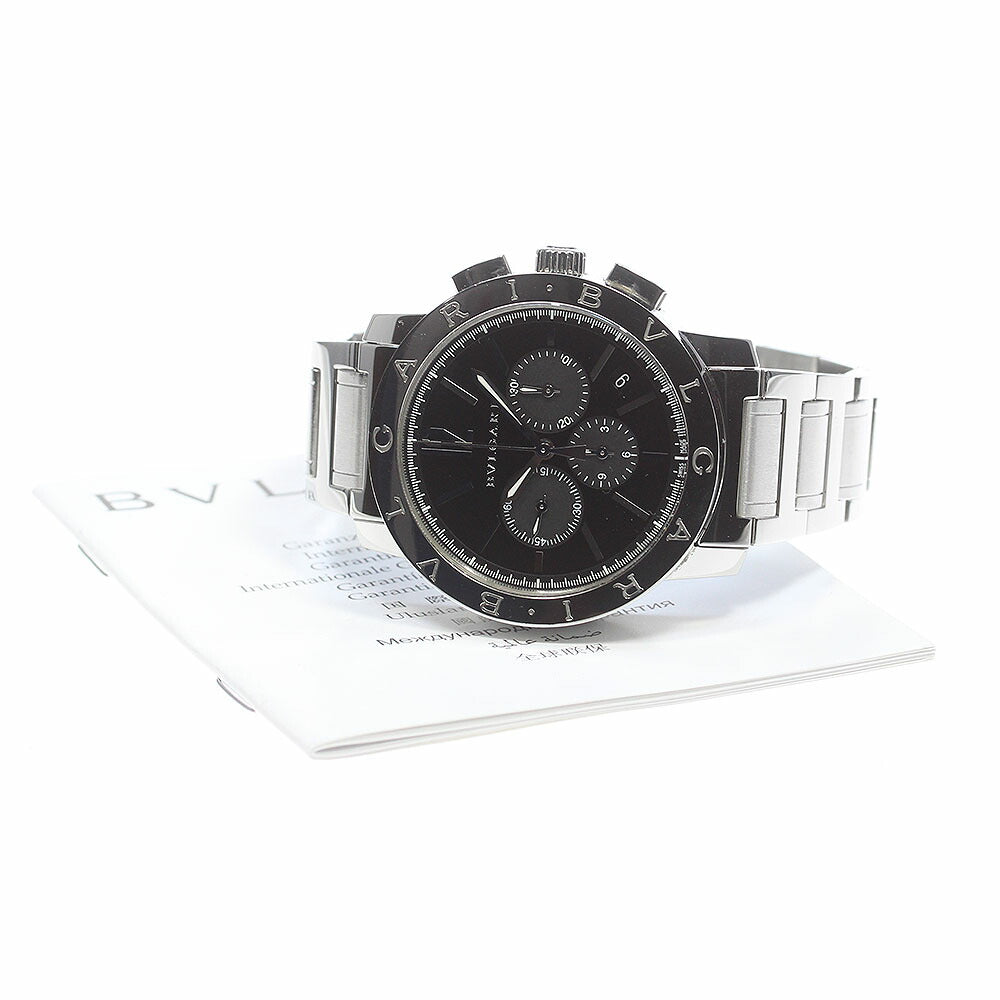 BVLGARI BB41SCH Bulgari Chronograph Automatic Men's Watch with Warranty Card