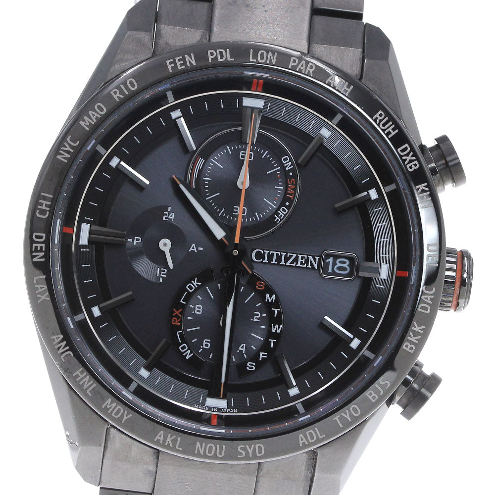 CITIZEN H800-T025871/AT8185-62E Attesa Eco-Drive Solar Radio-Controlled Men's Watch (Good Condition)
