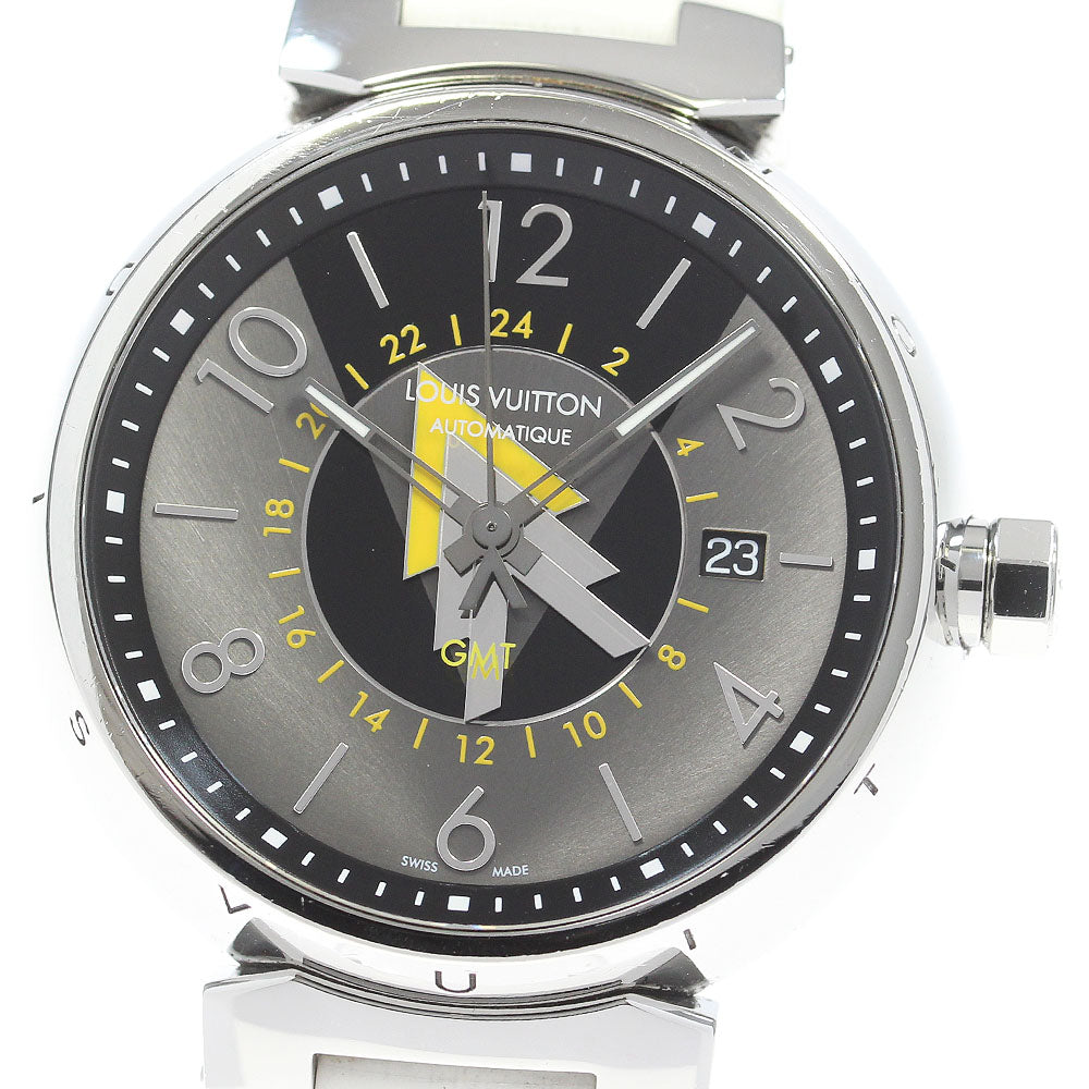 LOUIS VUITTON Q1D31 Tambour GMT Date Automatic Men's Watch