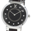 LOUIS VUITTON QA144 Tambour Slim MM 11-Diamond Quartz Women's Watch with Box and Warranty Card
