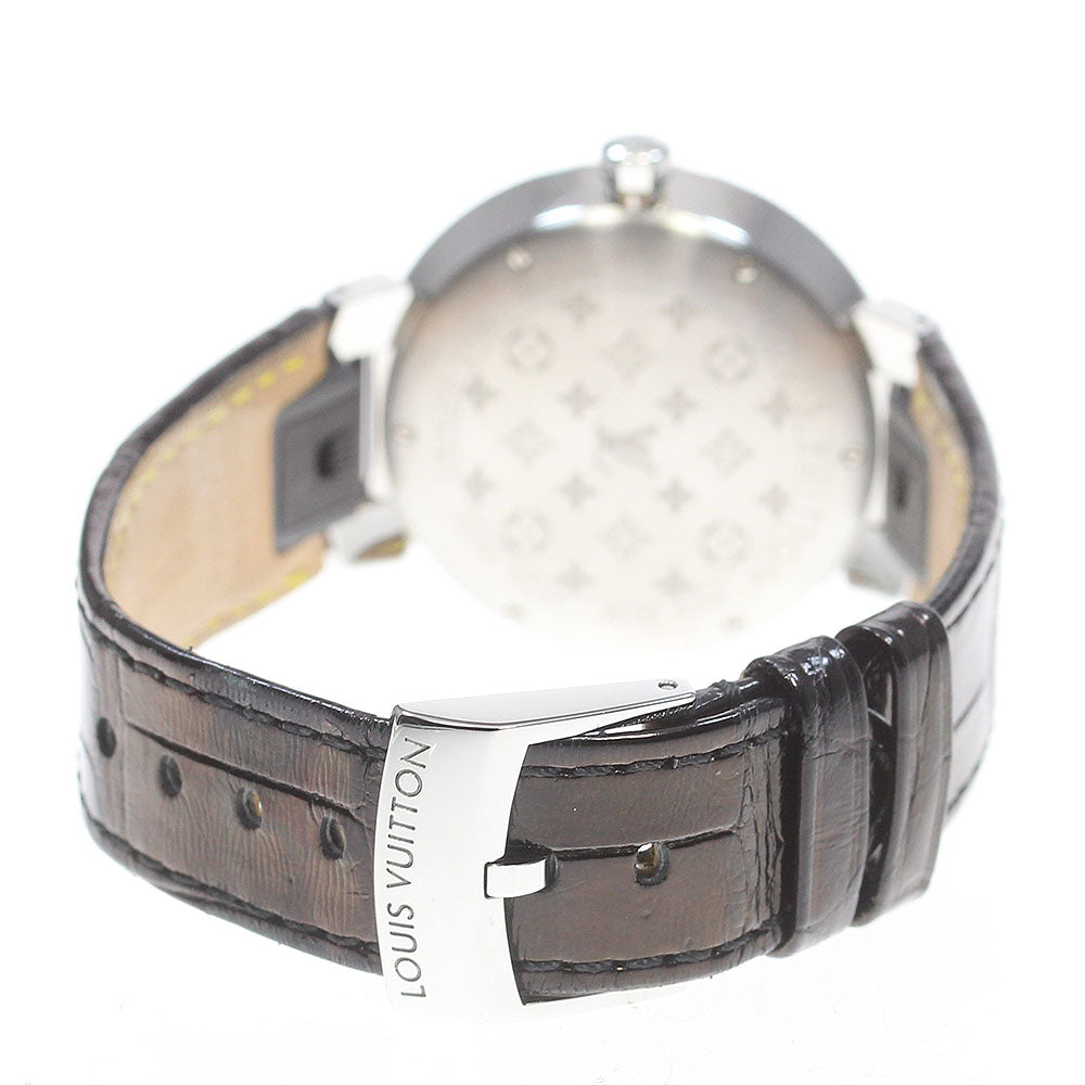 LOUIS VUITTON QA144 Tambour Slim MM 11-Diamond Quartz Women's Watch with Box and Warranty Card
