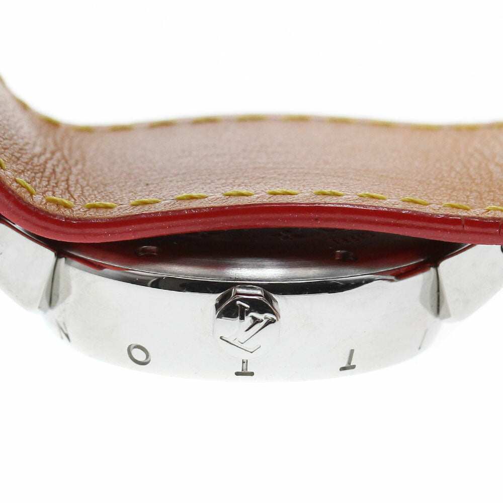 LOUIS VUITTON Q121K Tambour Date Quartz Ladies Watch