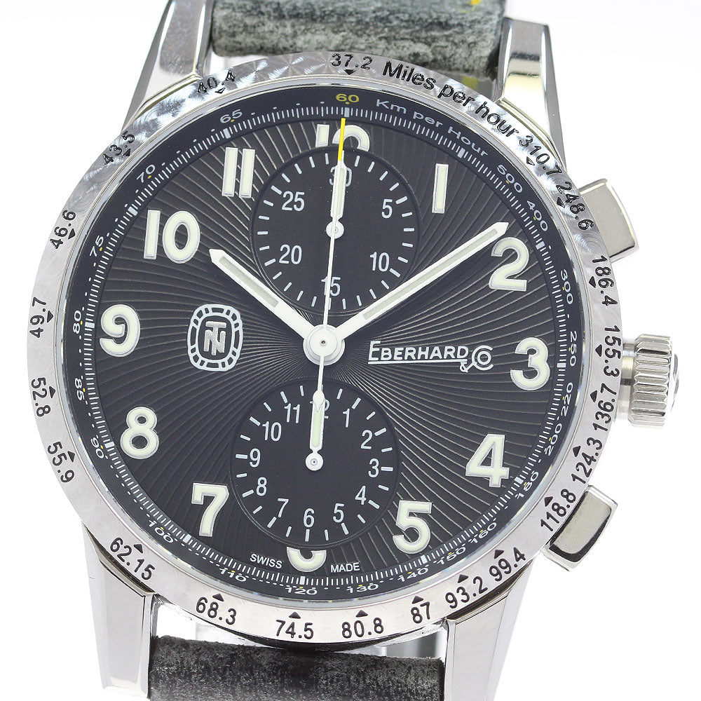 EBERHARD 31076 Chronograph Automatic Men's Watch with Warranty Card
