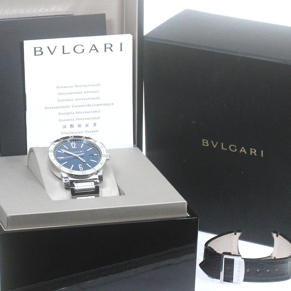 BVLGARI BB41S Bulgari Date Automatic Men's Watch with Box and Warranty Card