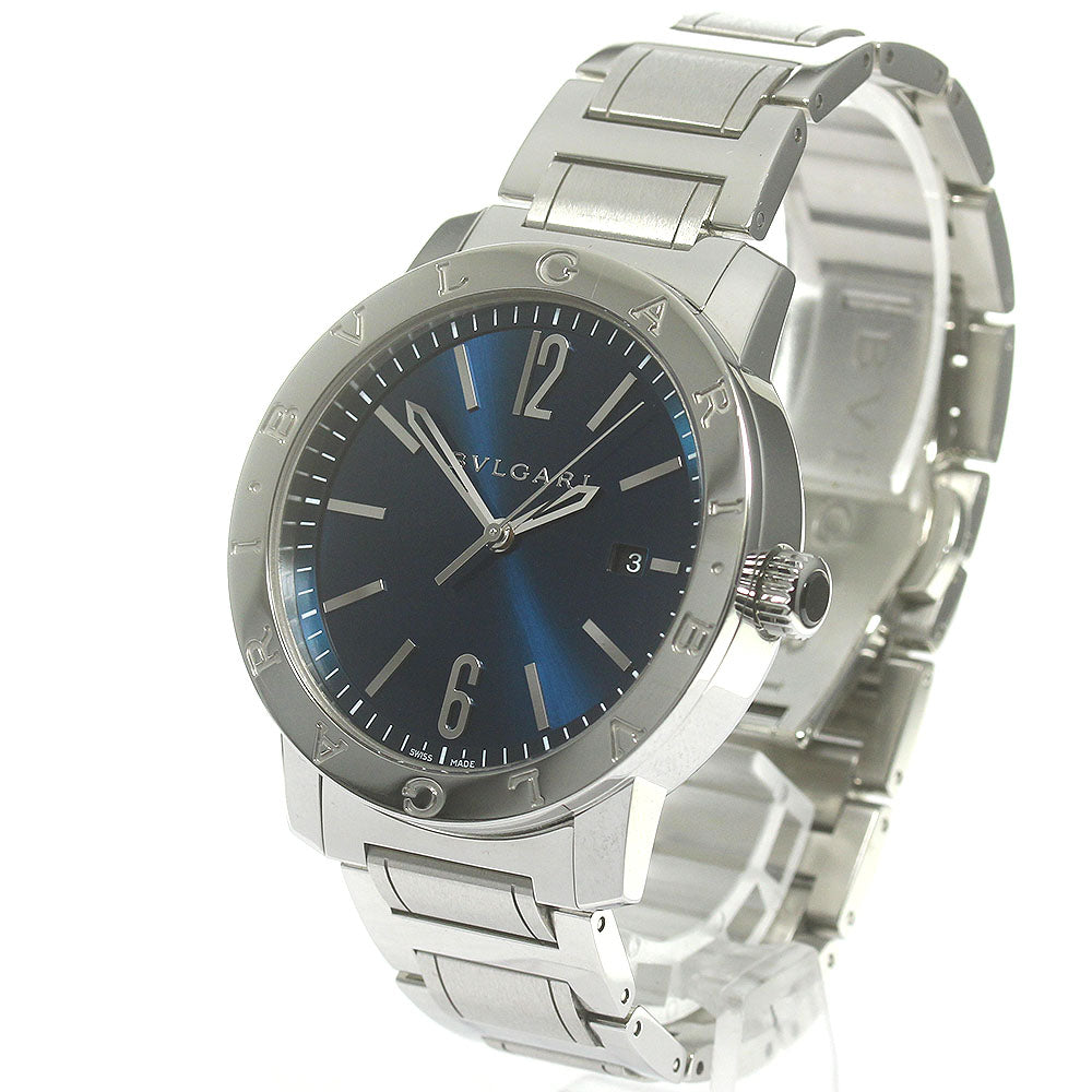 BVLGARI BB41S Bulgari Date Automatic Men's Watch with Box and Warranty Card