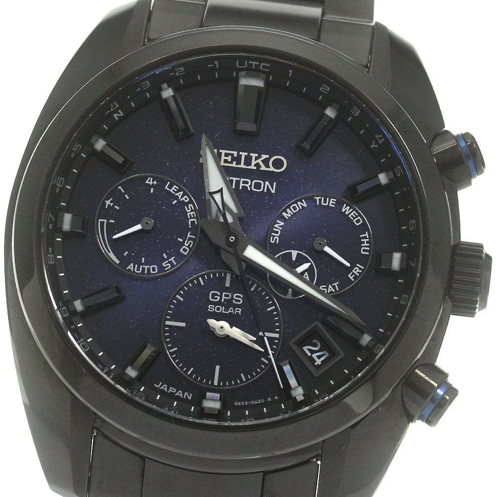 SEIKO SBXC077/5X53-0BC0 Astron GPS Solar Radio-Controlled Men's Watch Excellent Condition with Box and Warranty.