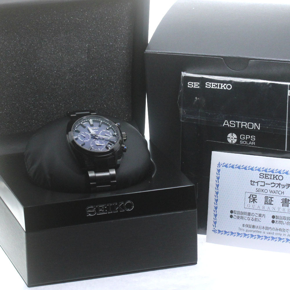 SEIKO SBXC077/5X53-0BC0 Astron GPS Solar Radio-Controlled Men's Watch Excellent Condition with Box and Warranty.
