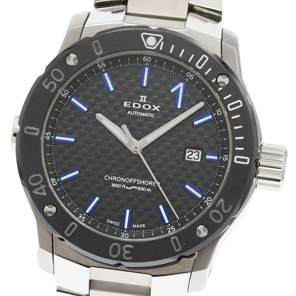 EDOX 80099-33M-NIN3 Chrono Offshore 1 Professional Date Automatic Men's Watch Excellent Condition with Box and Warranty Card