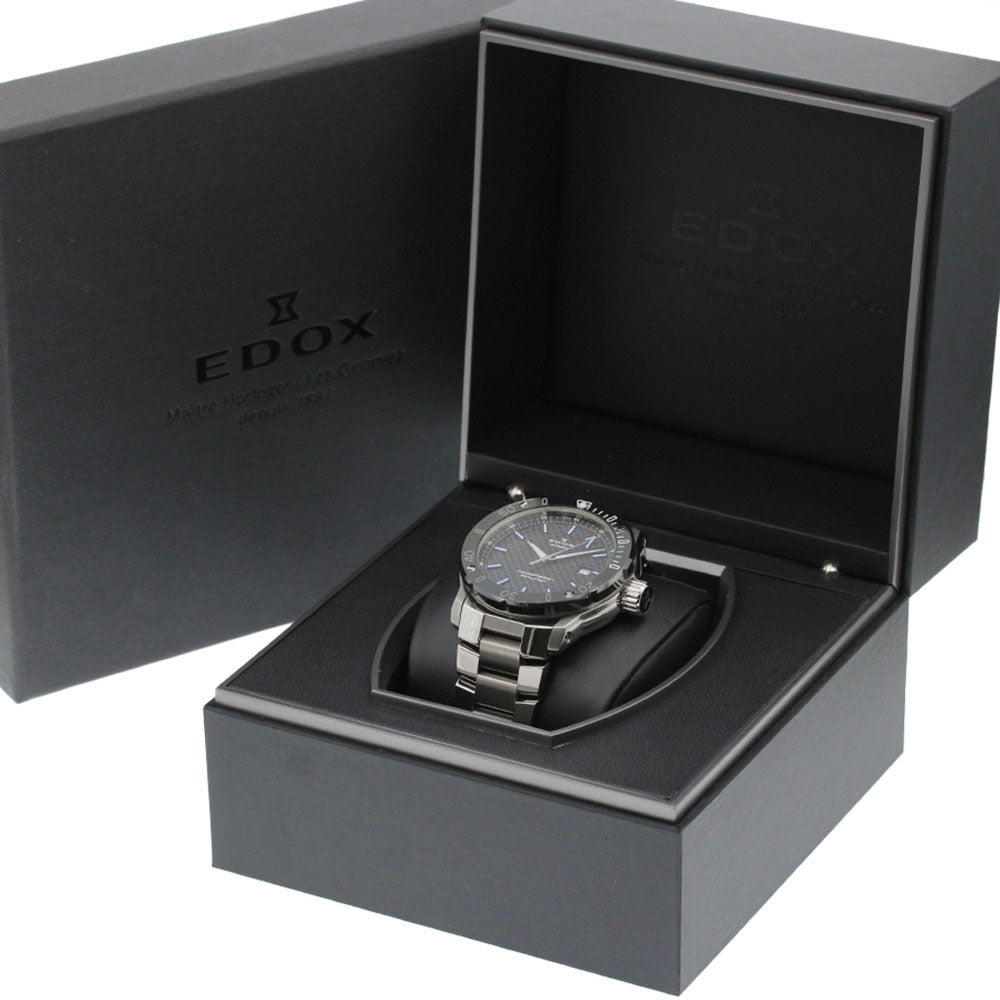 EDOX 80099-33M-NIN3 Chrono Offshore 1 Professional Date Automatic Men's Watch Excellent Condition with Box and Warranty Card