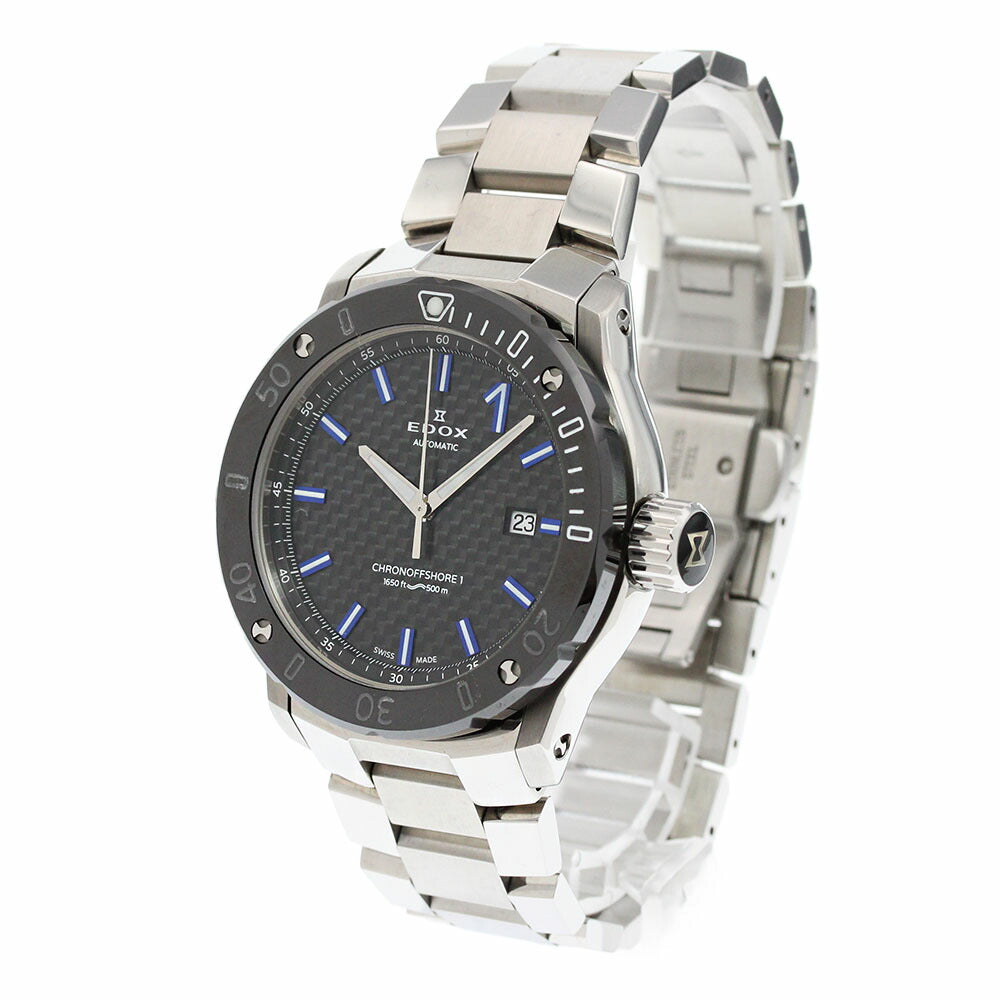 EDOX 80099-33M-NIN3 Chrono Offshore 1 Professional Date Automatic Men's Watch Excellent Condition with Box and Warranty Card