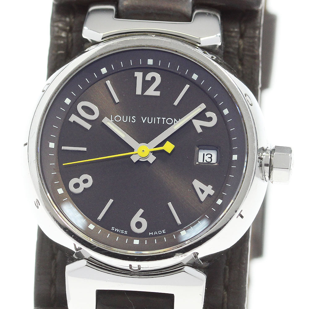 LOUIS VUITTON Q1211 Tambour Date Quartz Ladies Watch