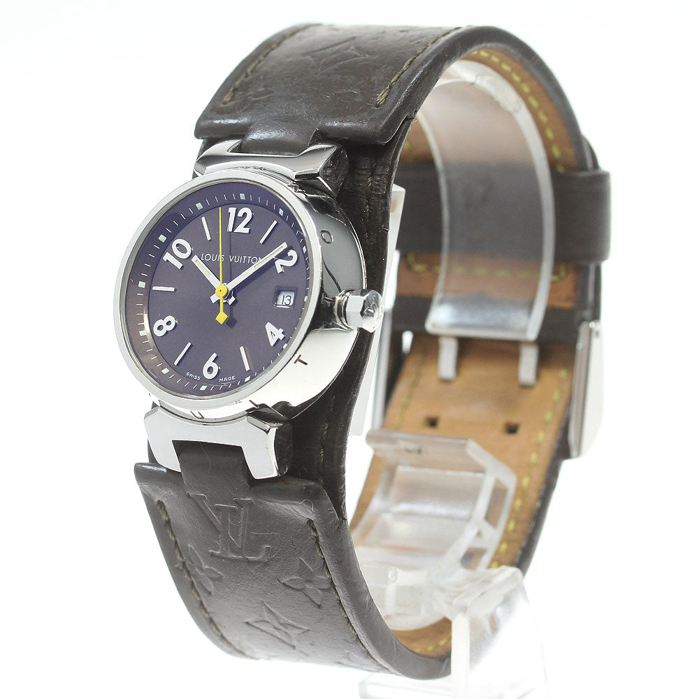LOUIS VUITTON Q1211 Tambour Date Quartz Ladies Watch