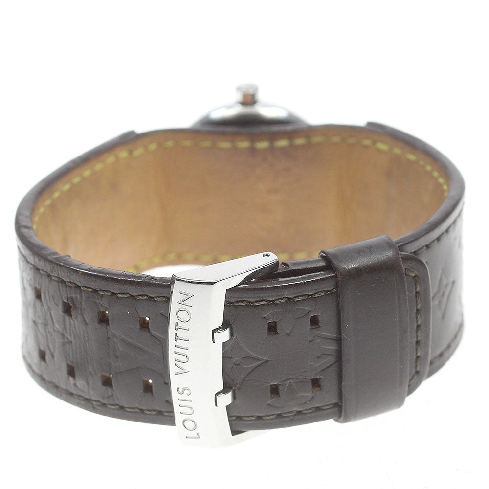 LOUIS VUITTON Q1211 Tambour Date Quartz Ladies Watch