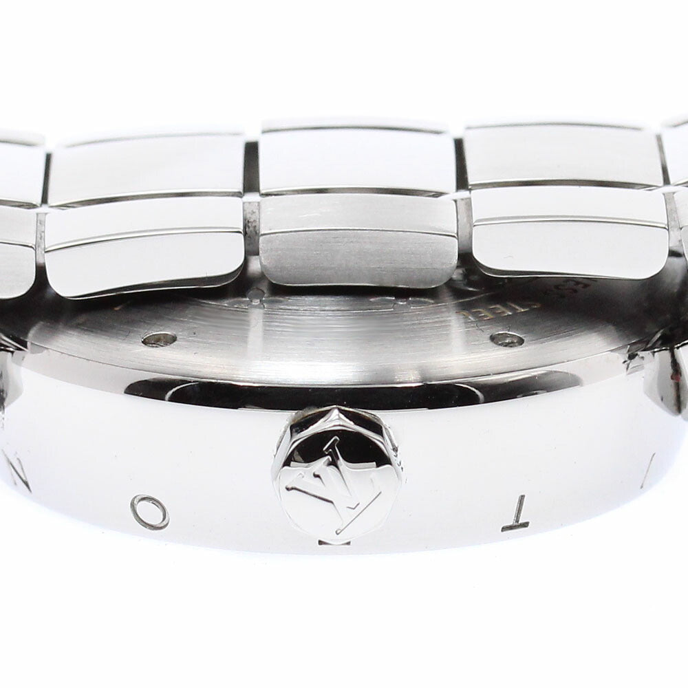 LOUIS VUITTON Q1111 Tambour Date Quartz Men's Watch with Inner Box