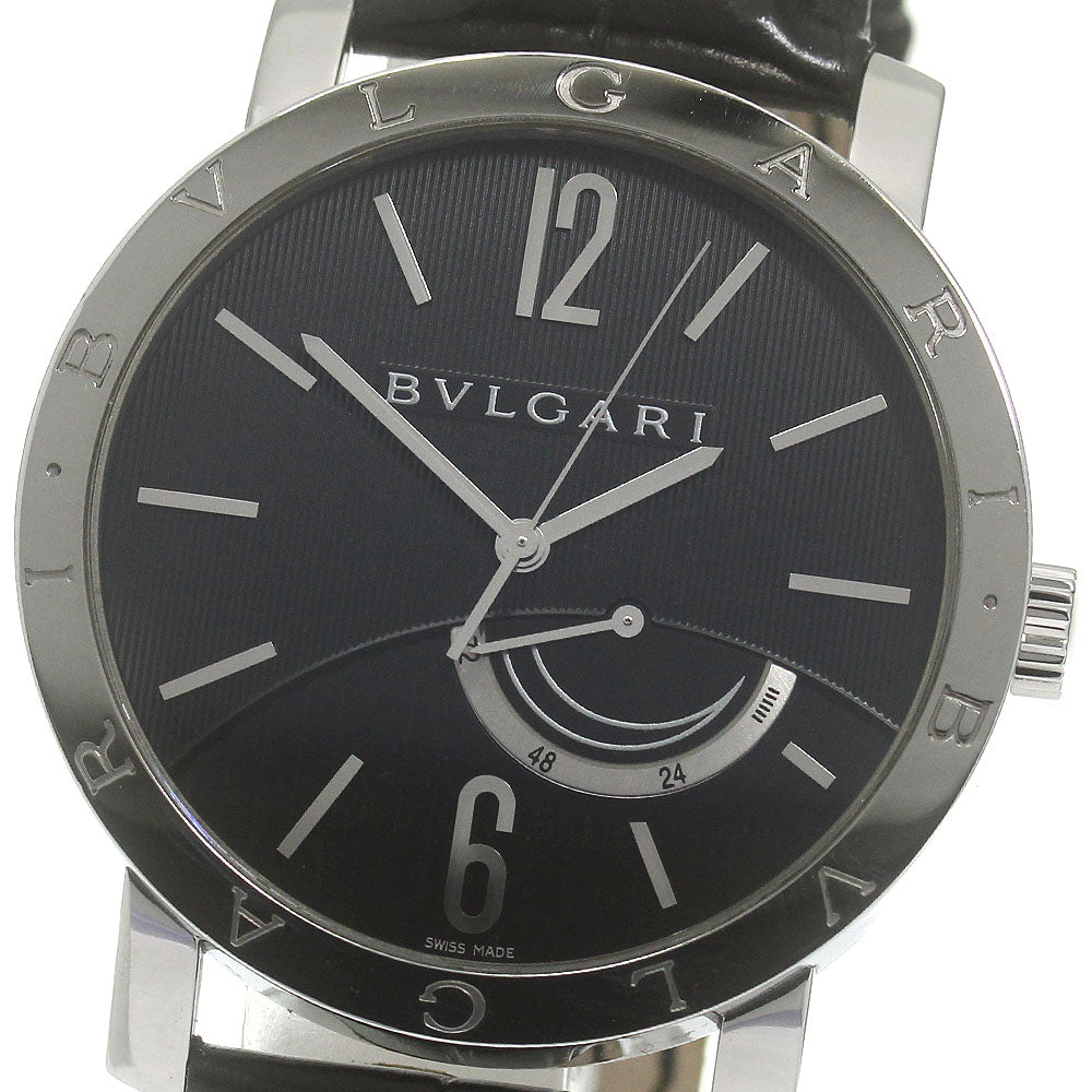 BVLGARI BB41SL Bulgari Power Reserve Manual Winding Men's Watch with Box and Warranty Card