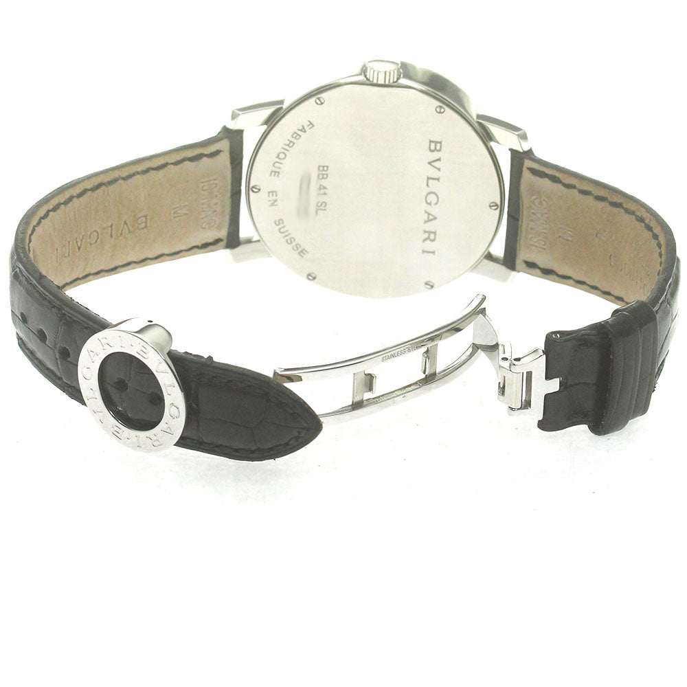 BVLGARI BB41SL Bulgari Power Reserve Manual Winding Men's Watch with Box and Warranty Card