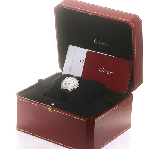 CARTIER WSRN0030 Ronde Must de Quartz Boys' Watch Excellent Condition with Inner Box and Warranty Card