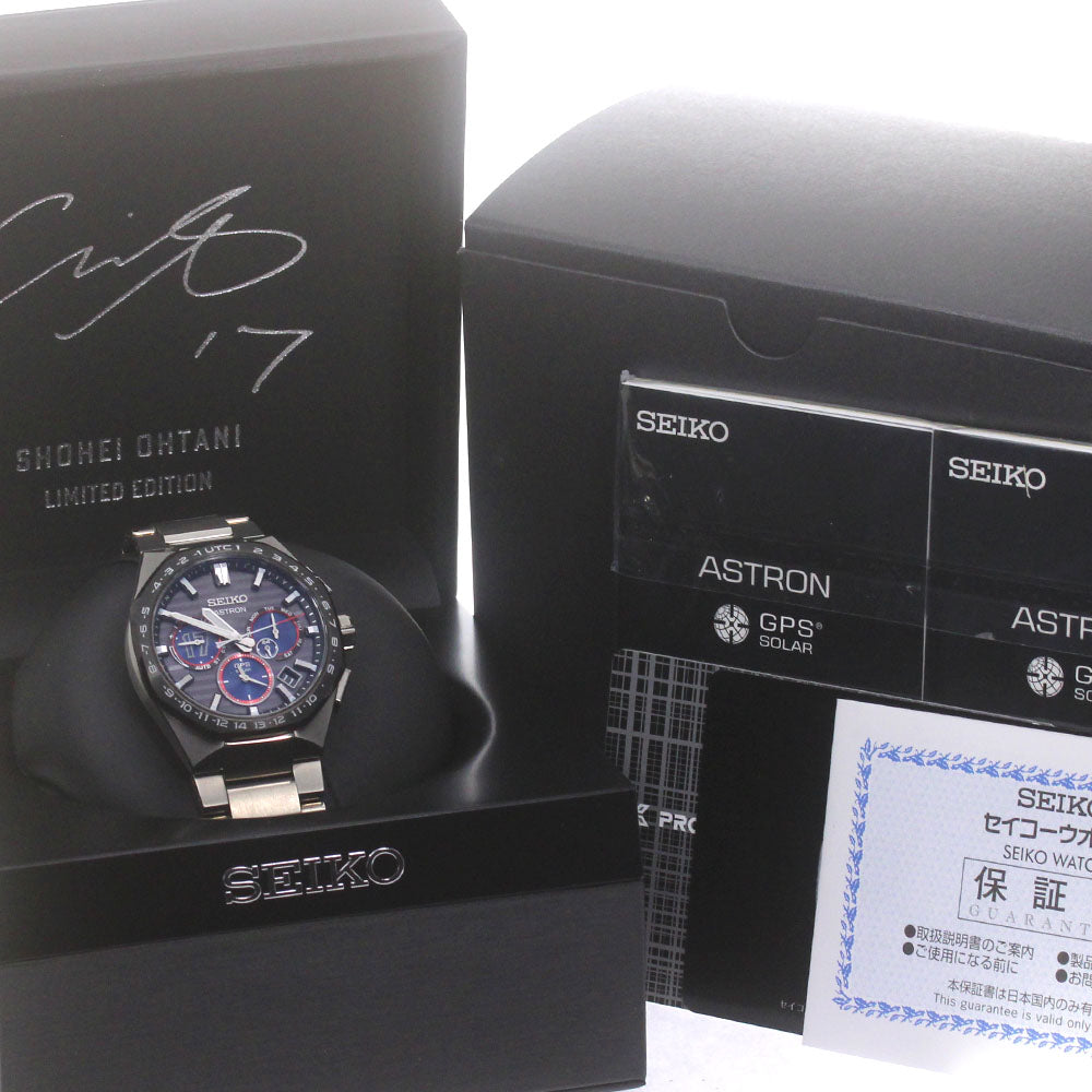 SEIKO SBXC141/5X53-0CF0 Astron Nextar Shohei Ohtani 2023 Solar Radio Controlled Men's Watch Excellent Condition with Warranty.