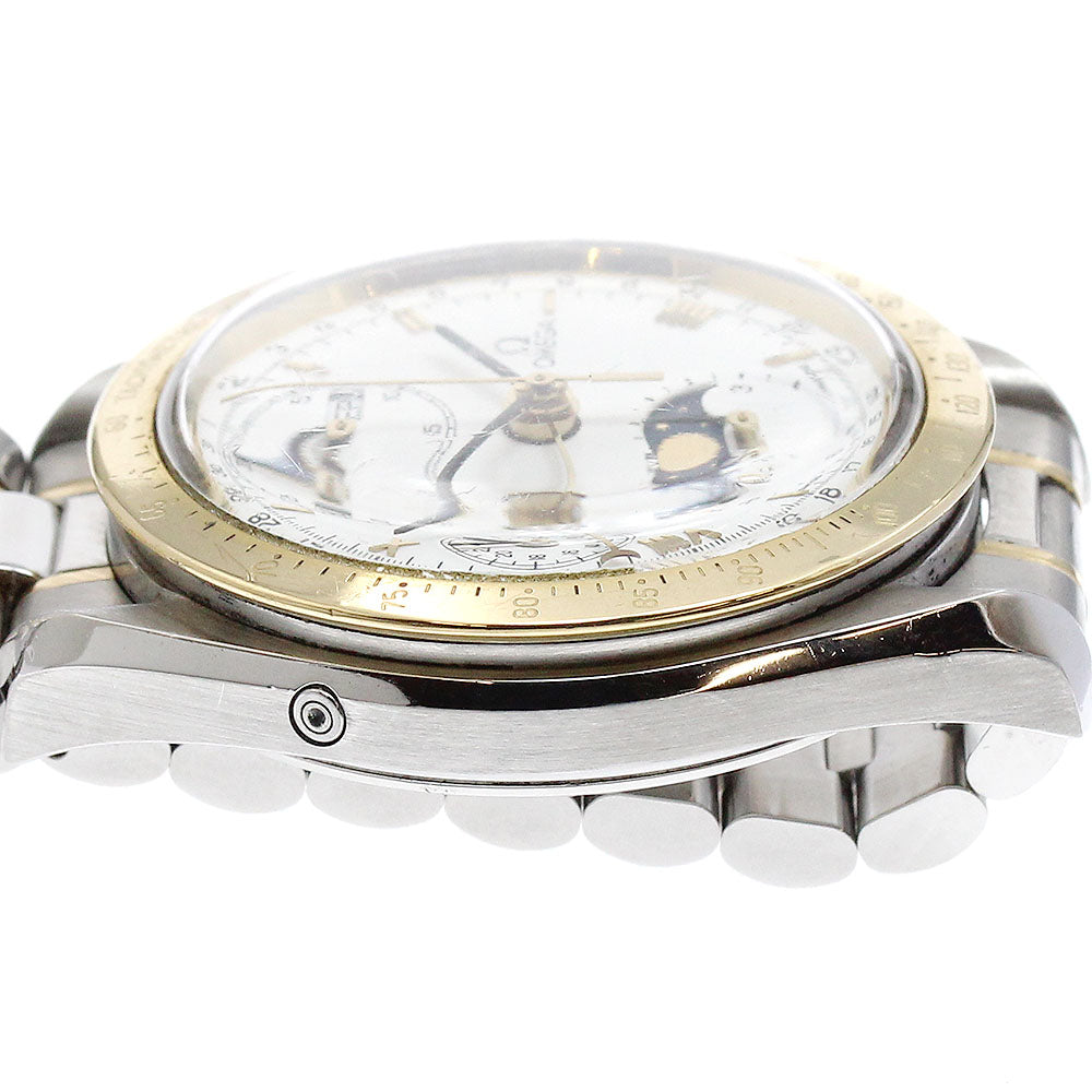 OMEGA 175.0034 Speedmaster Chronograph Triple Calendar YG Bezel Automatic Men's Watch with Warranty
