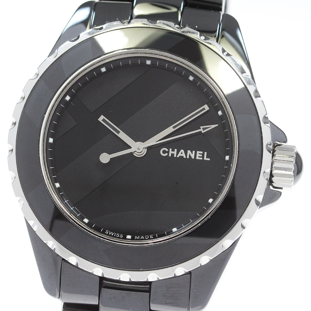 CHANEL H5581 J12 Untitled 38mm Black Ceramic Limited Edition of 1200 Automatic Men's Watch Excellent Condition with Warranty Card