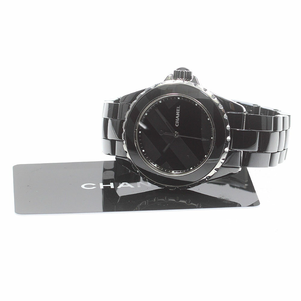 CHANEL H5581 J12 Untitled 38mm Black Ceramic Limited Edition of 1200 Automatic Men's Watch Excellent Condition with Warranty Card