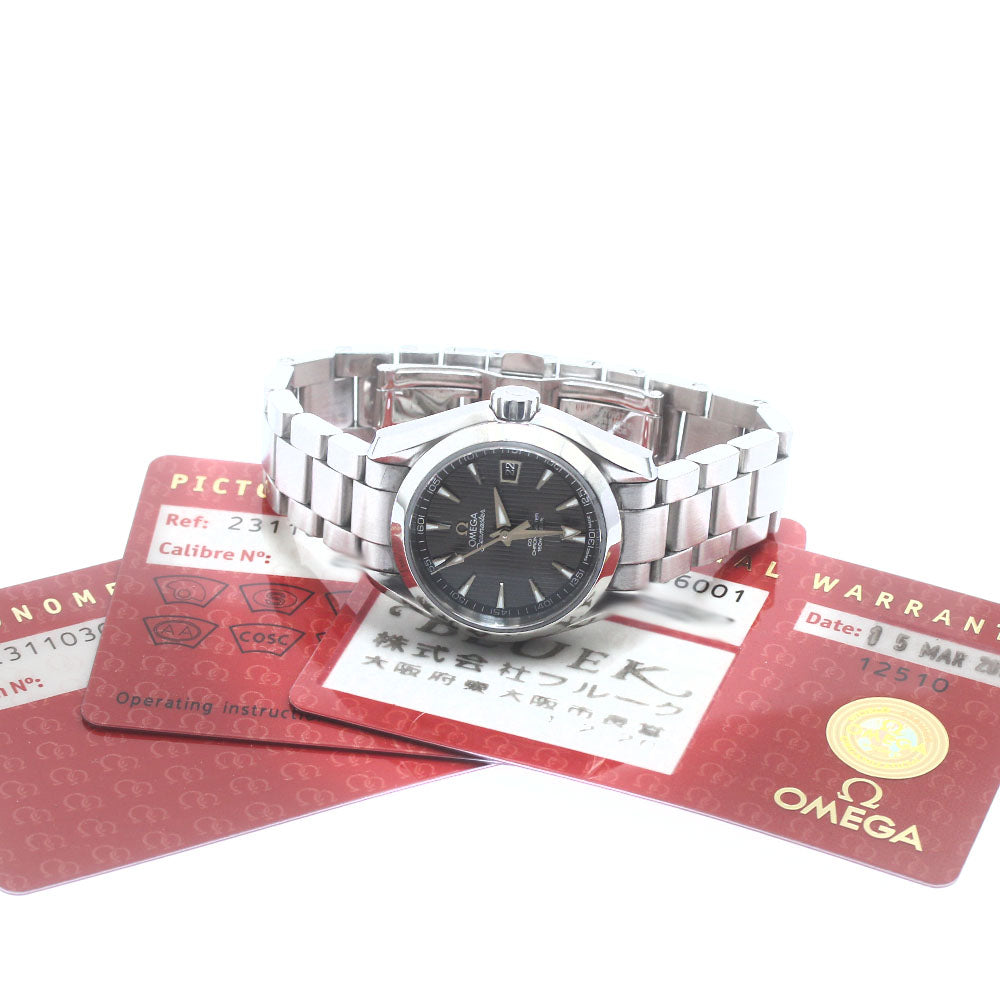 OMEGA 231.10.30.20.06.001 Seamaster Aqua Terra Date Automatic Ladies' Watch with Warranty Card