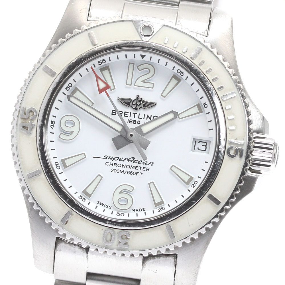BREITLING A17316 Superocean II Automatic 36 Date Automatic Winding Boys' Watch with Warranty Card
